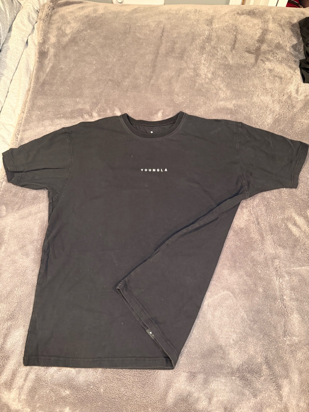 YoungLA Black Short Sleeve Crewneck T-Shirt